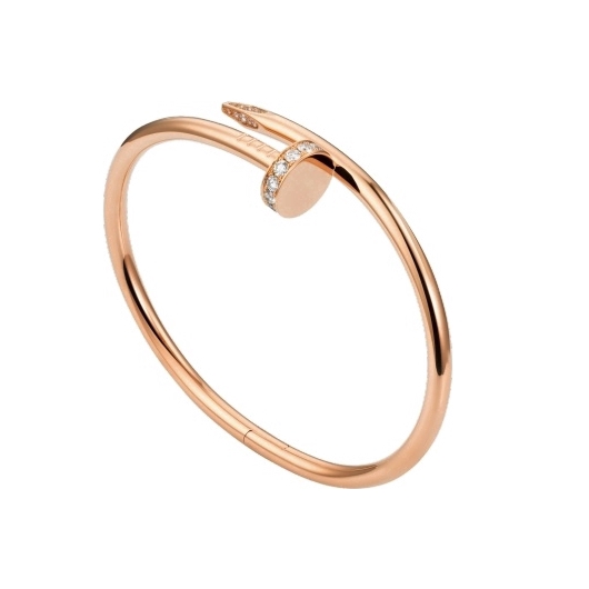 Rose Gold JUSTE UN CLOU BRACELET with DIAMONDS and BOX