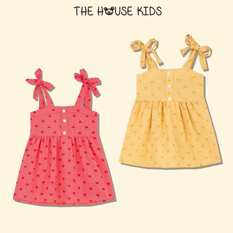 Váy 2 Dây Trẻ Em Hoạ Tiết THE HOUSE KIDS Trái Tim