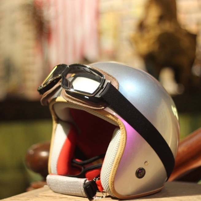 Kính phi công GG550 phụ kiện gắn mũ bảo hiểm dành cho người đi xe máy Arrow Shop