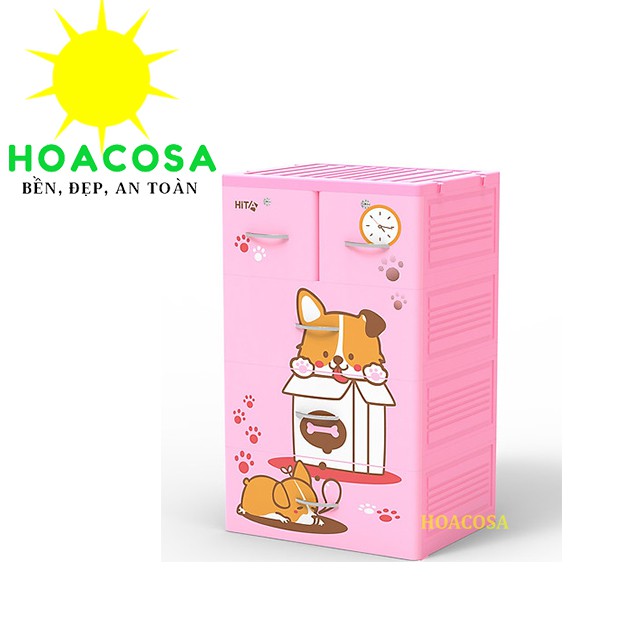 Tủ Nhựa Hita 4 Tầng- Nhựa Hiệp Thành- Đơn Giản, Cứng Cáp, Bền Lâu- Đồ Gia Dụng Hoacosa