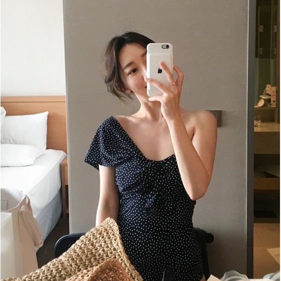 CÓ SẴN đồ bơi nữ liền mảnh nơ chéo vai | BigBuy360 - bigbuy360.vn