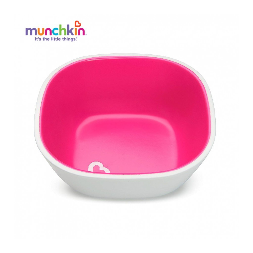 Bộ 2 bát chống trượt Munchkin (hồng-tím) V1625
