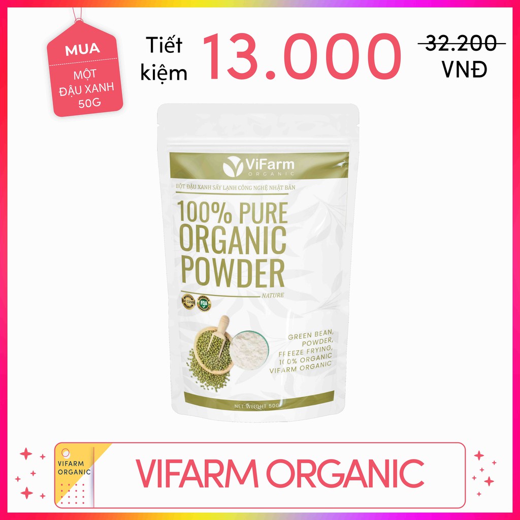[Mã 156FMCGSALE hoàn 8% đơn 500K] Bột Đậu Xanh Nguyên Chất 50g Làm Đẹp Da Tự Nhiên, Làm Bánh, Nấu Cháo | BigBuy360 - bigbuy360.vn