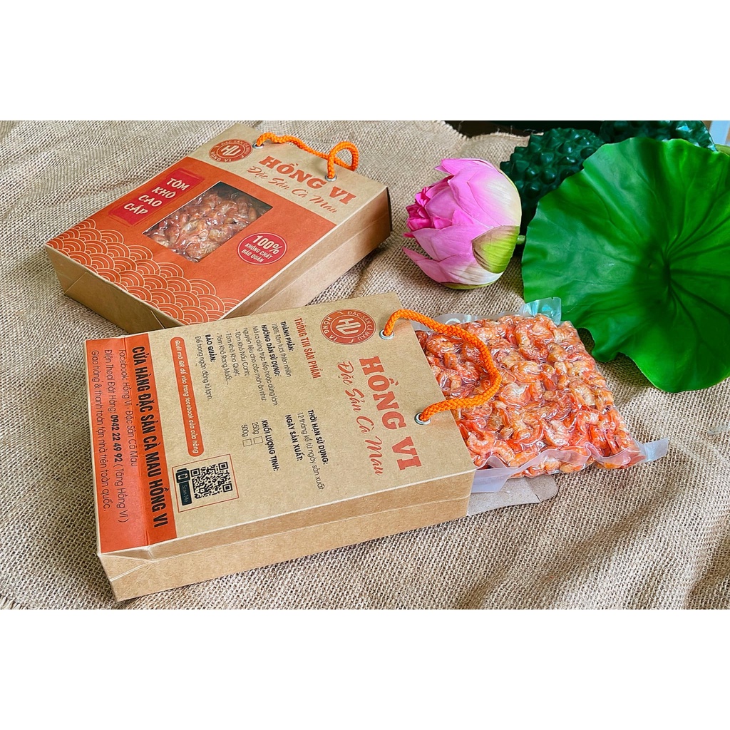 TÚI TÔM KHÔ CÀ MAU CAO CẤP 500GAM TÔM KHÔ SIZE LỚN