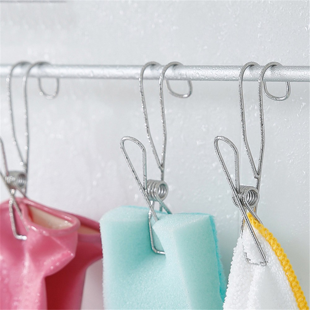 Móc kẹp quần áo bằng thép không gỉ tiện lợi