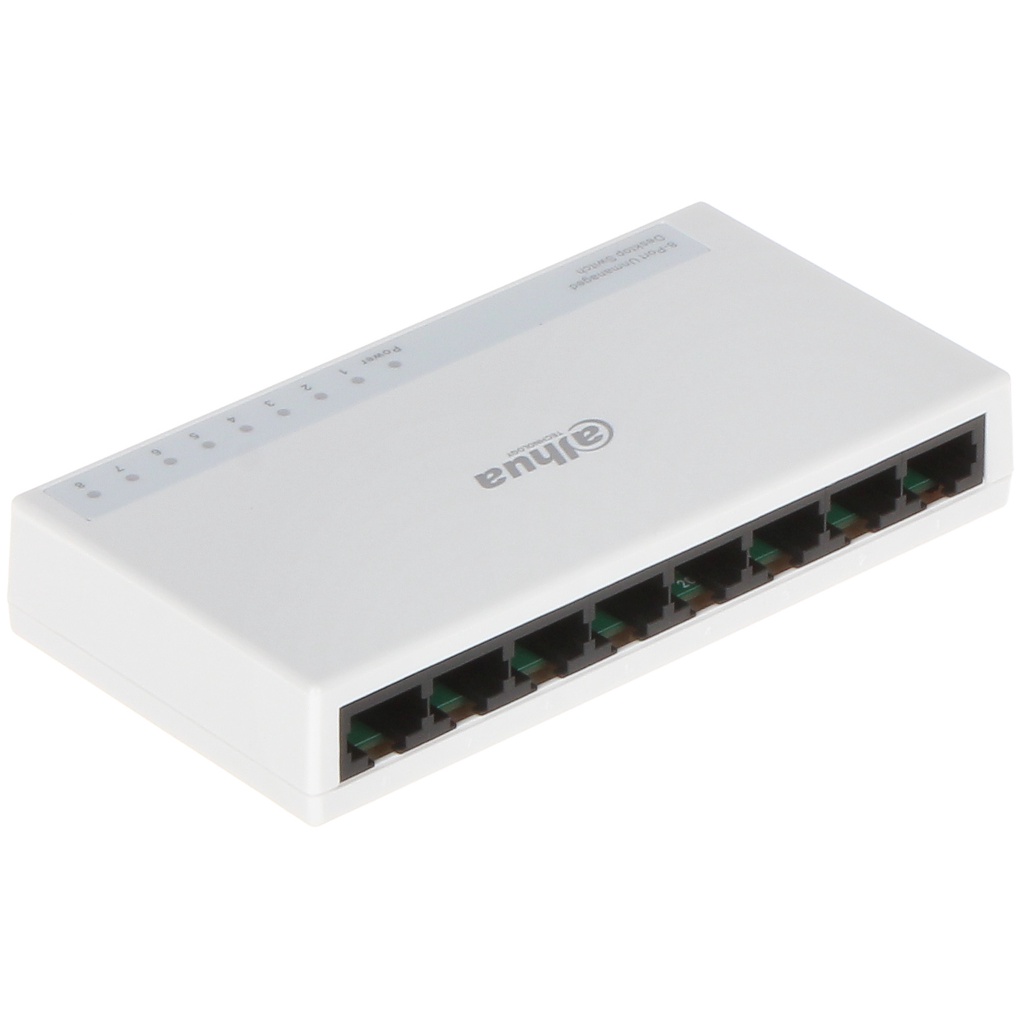 Thiết bị mạng Switch Ethernet Dahua DH-PFS3008-8ET-L (8-Port Desktop Fast) - Hàng chính hãng