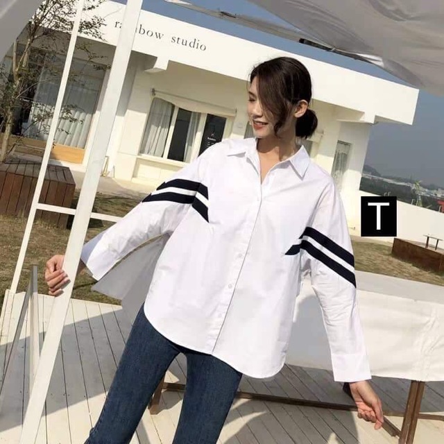 Áo sơ mi viền tay