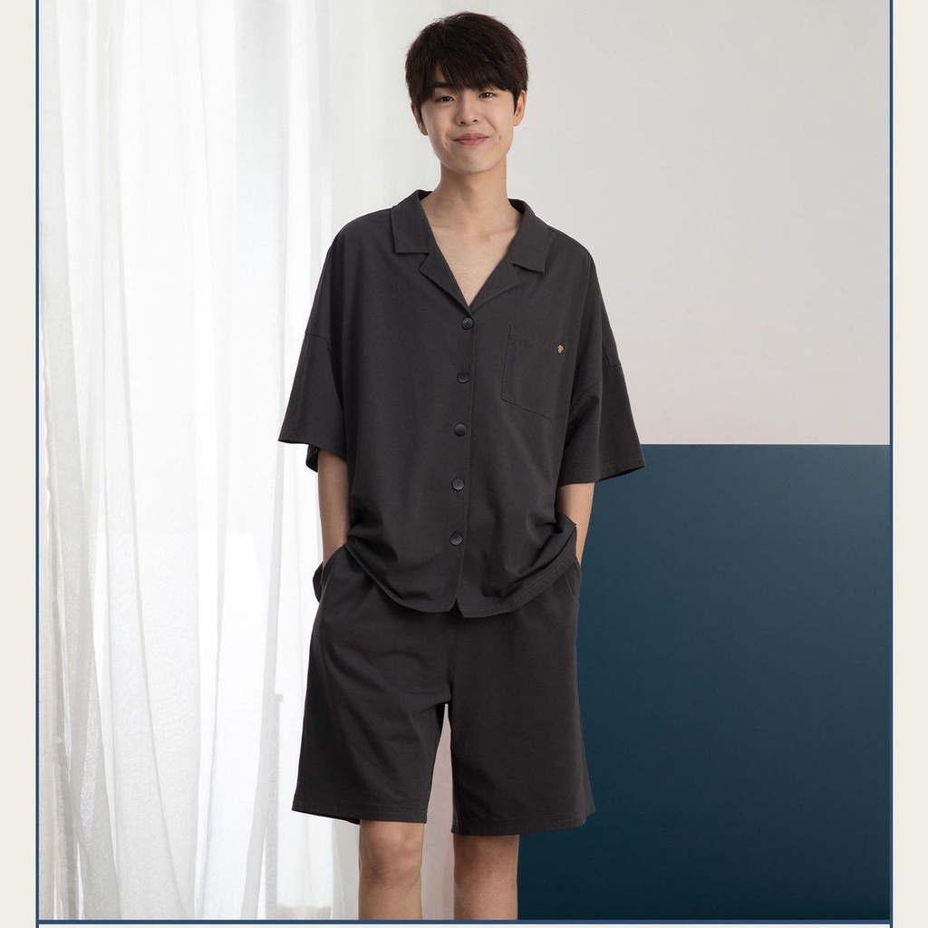 Bộ Đồ Ngủ Tay Ngắn Chất Liệu Cotton Phong Cách Nhật Bản Thời Trang Mùa Hè Cho Nữ | BigBuy360 - bigbuy360.vn