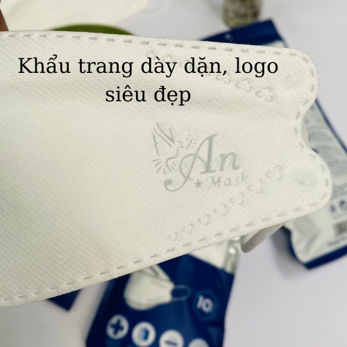 Set 10-50 Chiếc Khẩu Trang 4D KF94 AN MARK Chống Bụi Mịn Và Kháng Khuẩn Hàng Cao Cấp Kiểu Dáng Hàn Quốc