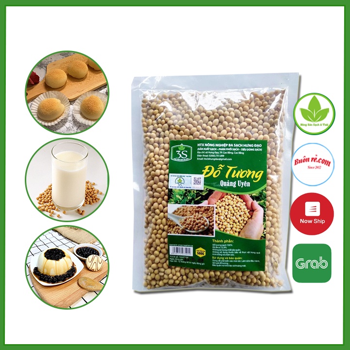 Đậu nành thuần chủng ngon sạch (500G) - Đỗ tương quê bổ dưỡng 00014