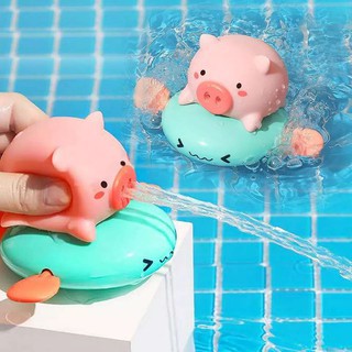 ĐỒ CHƠI NHÀ TẮM VẶN CÓT HEO CHÈO THUYỀN PHUN NƯỚC ĐÁNG YÊU CHO BÉ