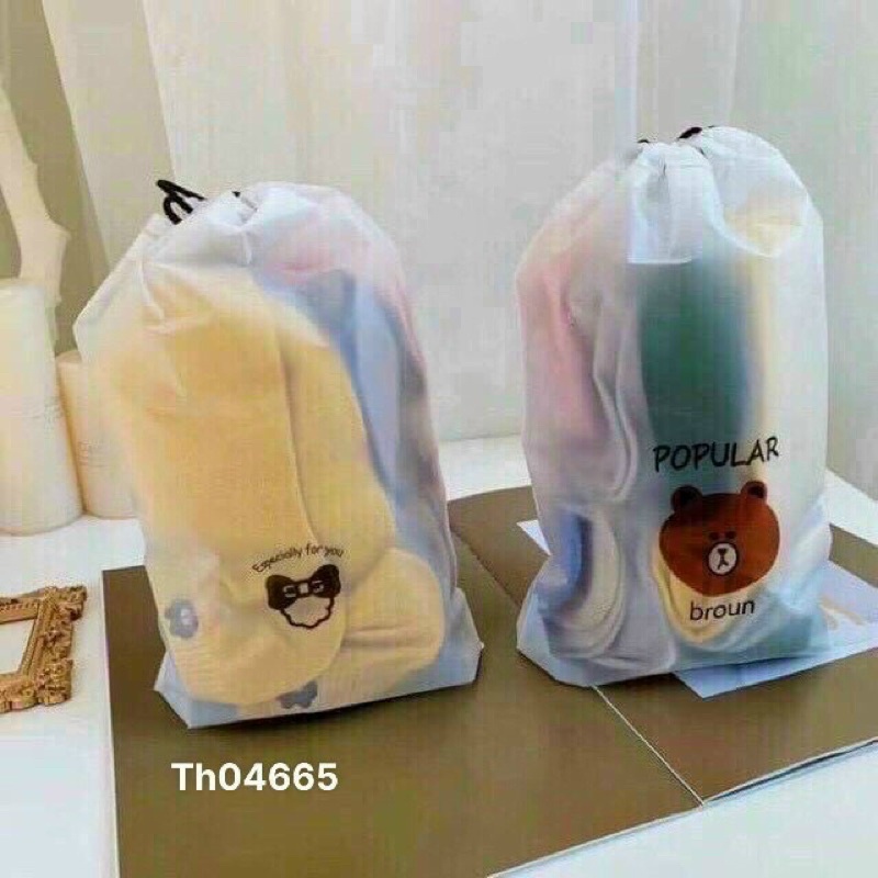 Tất gấu người lớn cổ ngắn 10 đôi/ 1 túi