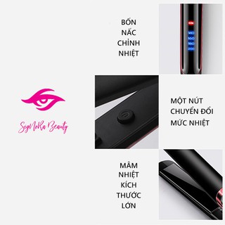 Máy ép duỗi tóc, là tóc, uốn xoăn tóc Hàn Quốc cao cấp [2 in 1]