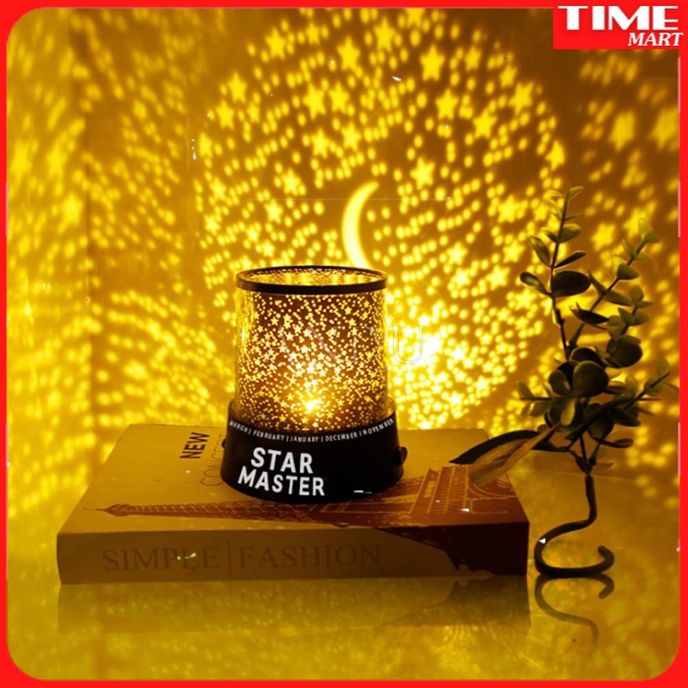 Đèn Chiếu Sao Cho Bé - Đèn Ngủ Ngàn SaoTự Xoay Cho Phòng Ngủ [TIME_MART]