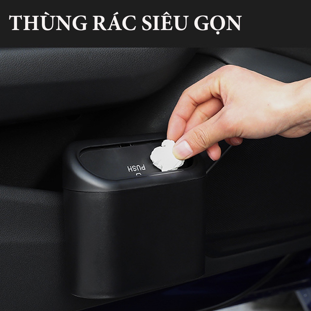 Thùng Rác Mini Để Trên Xe Ô Tô, Thùng Rác Đa Năng Văn Phòng