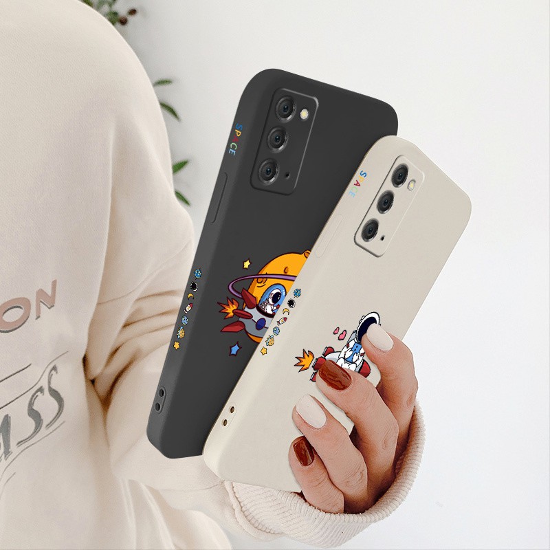 Ốp Điện Thoại Mềm Chống Sốc Hình Phi Hành Gia Cho Samsung Galaxy Note 20 Ultra 10 Plus 9