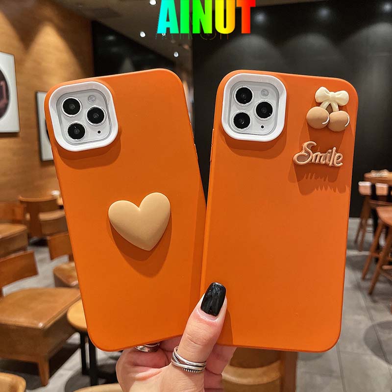 Ốp điện thoại TPU silicon mềm chống bụi chống va đập kiểu 3D thích hợp cho iPhone11 12 13 Pro Max 7 8 Plus X XS XR XSMAX
