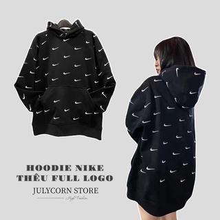 Áo Hoodie Nike Thêu Logo Vải Nỉ Bông Dày Dặn
