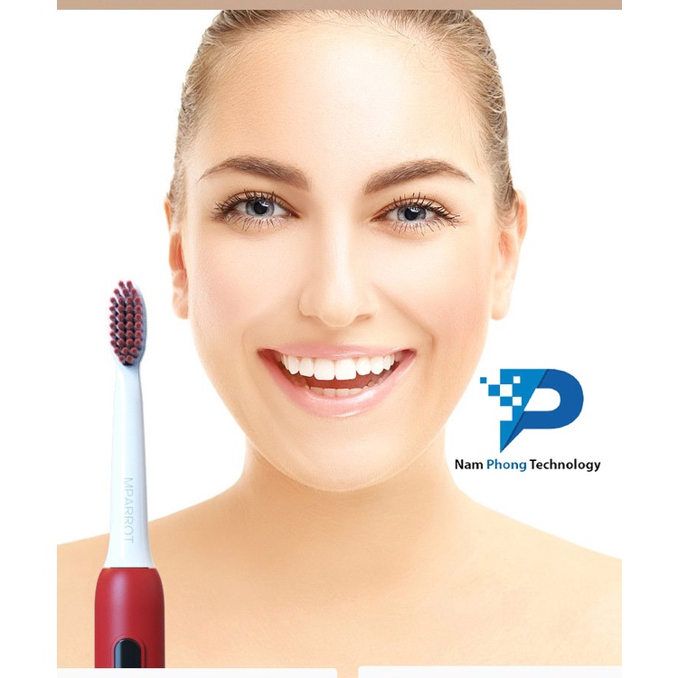 Bàn Chải Đánh Răng Điện MPARROT X100 - Bàn Chải Điện Cao Cấp Lông Mềm - Vệ Sinh Răng Miệng Sạch Sẽ - NAMPHONG TECHNOLOGY