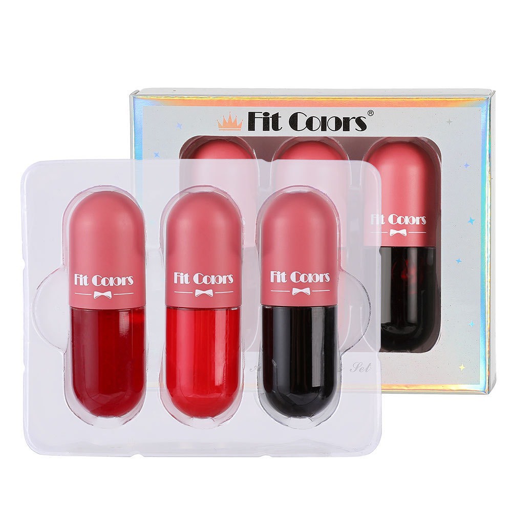 Set 3 son bóng nhũ FitColors dưỡng môi K406 | BigBuy360 - bigbuy360.vn