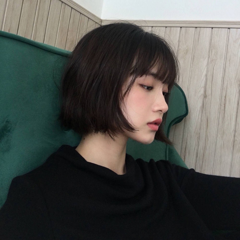 Tóc Giả Ngắn Màu Bạch Kim Tự Nhiên Dễ Thương Dành Cho Nữ