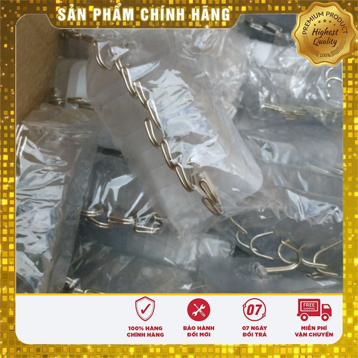 Bán Sỉ Set Móc Treo Trong Suốt Dán Tường Chất Lượng Loại 1 T10 (Max 10Kg)