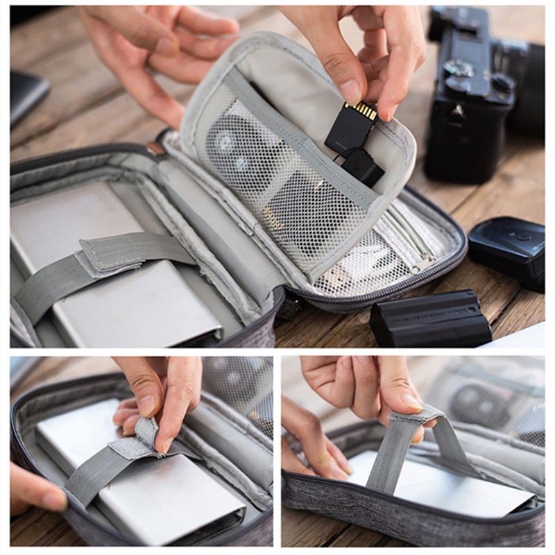 Túi Đựng Dây Cáp Sạc USB Tiện Dụng Khi Đi Du Lịch Dành Cho Nam Và Nữ Ốp