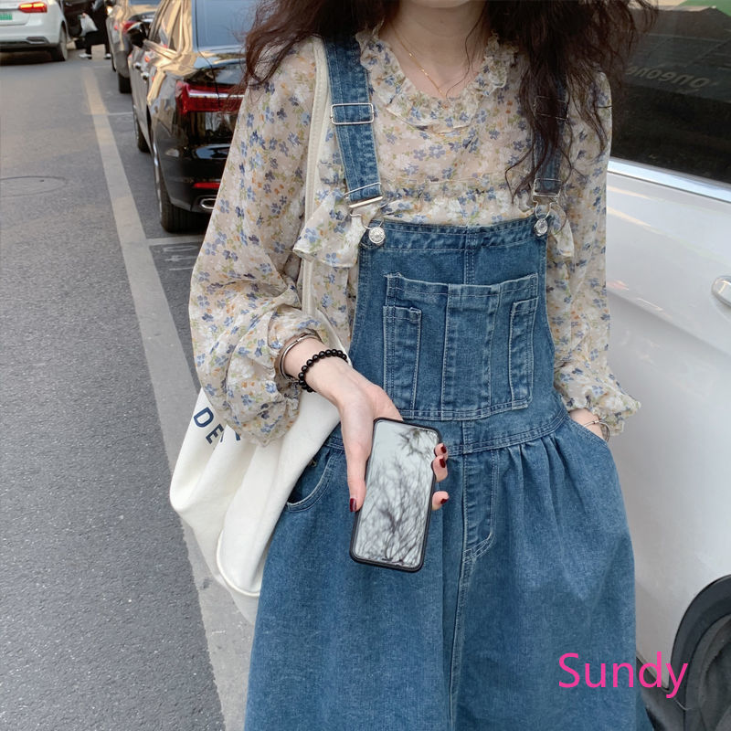 Áo chiffon in hoa phối bèo lá sen thời trang xuân hè cho nữ