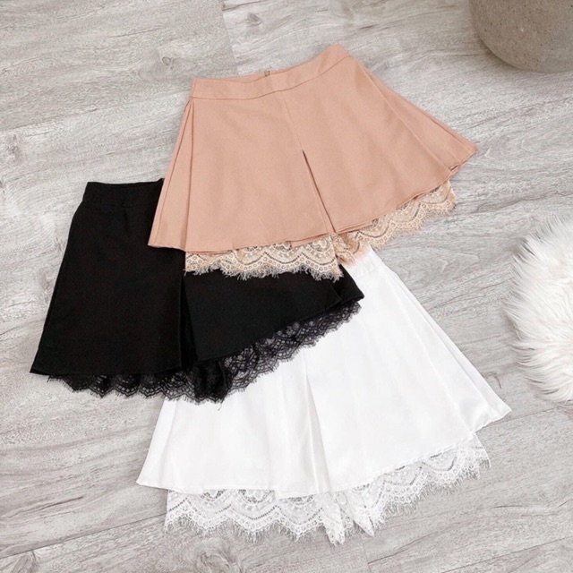 CHÂN VÁY GIẢ QUẦN PHỐI REN XINH LUNG LINH ☘️☘️