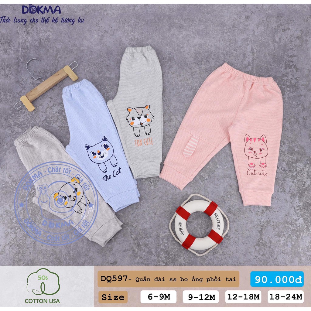 Dokma Quần dài bo ống loại dày (Sz 9-24m)