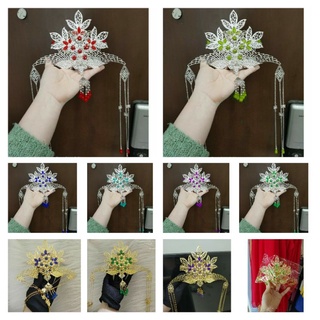 Độc quyền - ĐỦ MÀU kim quan phụng cổ trang hầu đồng cài mấn⁰