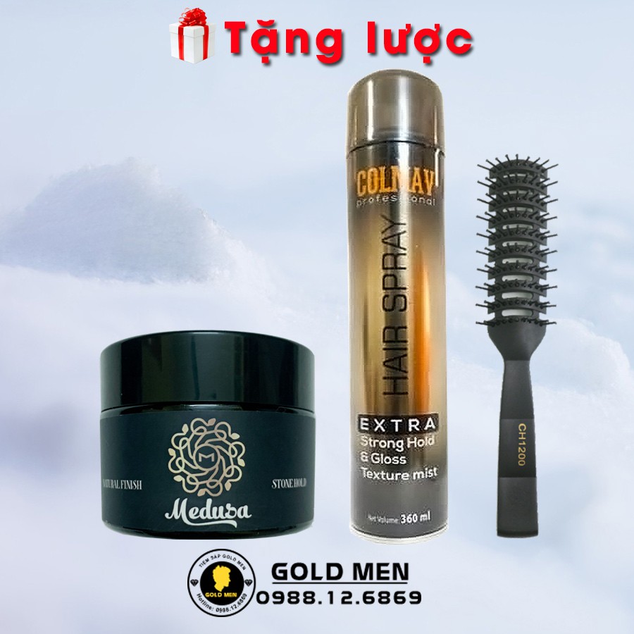 [COMBO] Sáp Medusa 60g + Gôm Colmav + Tặng lược