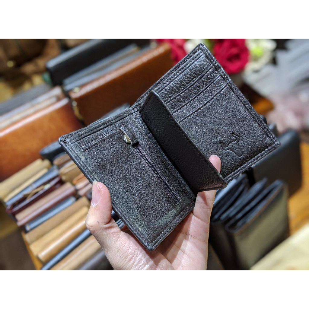 Ví nam đứng VD1050. Da bò thật. Đơn giản, sang trọng - DA THẬT 100% & BẢO HÀNH 2 NĂM