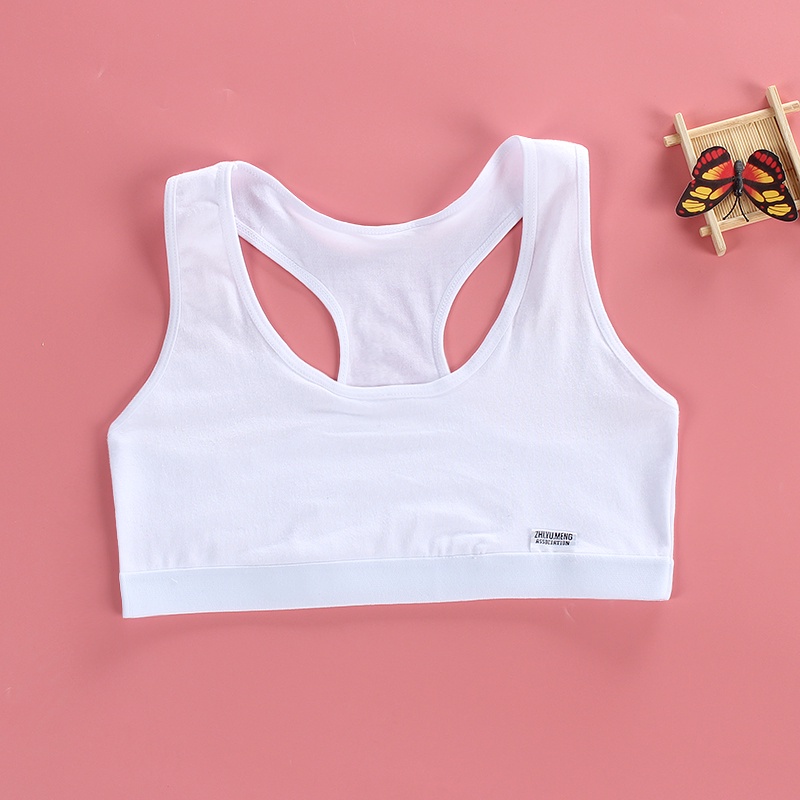 Áo Lót Thể Thao Cotton Không Đường May In Chữ Nhiều Lớp Có Dây Bản Rộng Dành Cho Nữ JP5