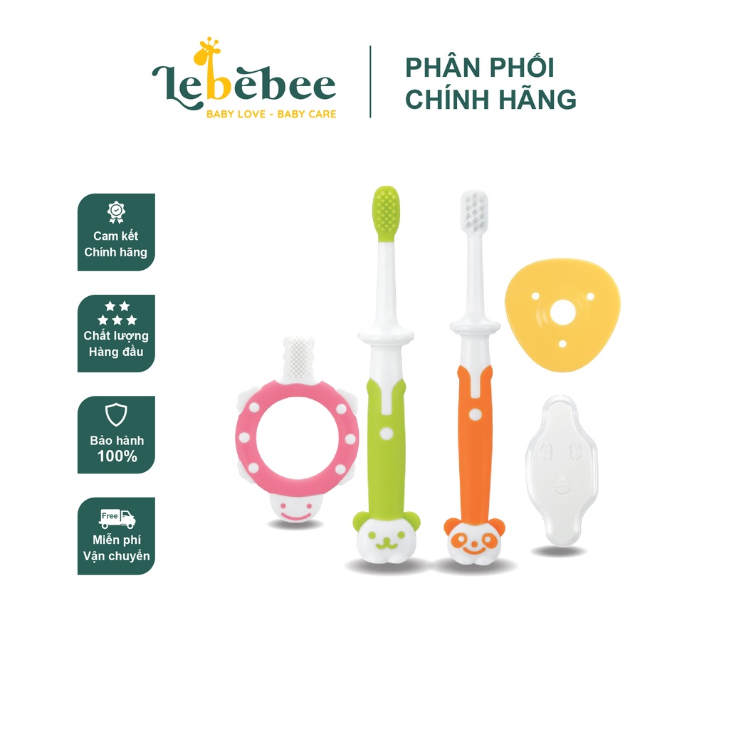 Bàn chải đánh răng bước 1/2/3 Richell (Cho bé từ 3/8/12 tháng)