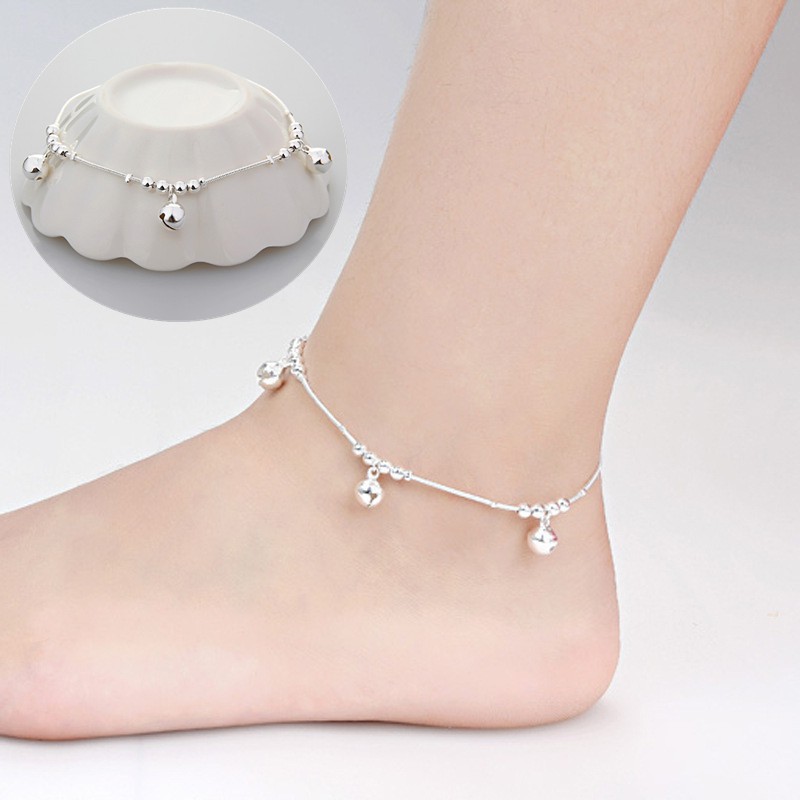 Suxinjewelry/Thời trang nữ 3 quả chuông 12 hạt Vòng tay sang trọng Vòng chân đi biển