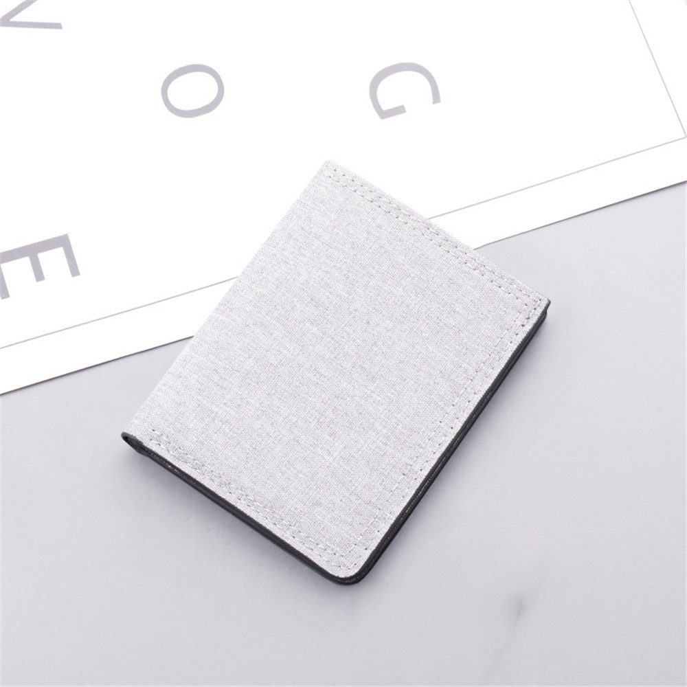 Ví Nam Ngắn Vải Canvas Thời Trang Mới