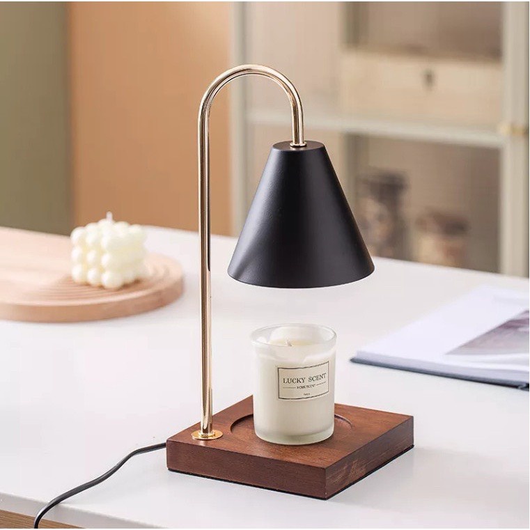Đèn Đốt Nến Thơm Để Bàn Siêu Sang Chảnh (Tặng Kèm 2 Bóng Đèn) JA Shop