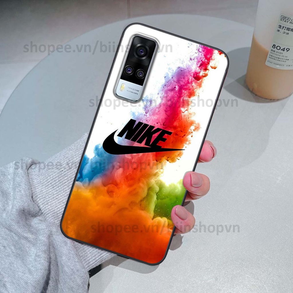 Ốp Vivo Y51 2020 in hình thương hiệu nhiều màu sắc thể thao cá tính thời trang