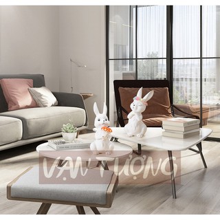 Đôi Thỏ Trắng Tỏ Tình Siêu Dễ Thương
