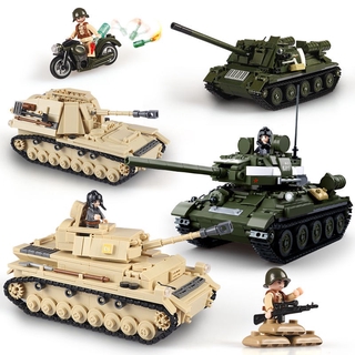 Đồ chơi lego lắp ráp mô hình xe tăng quân đội cho bé