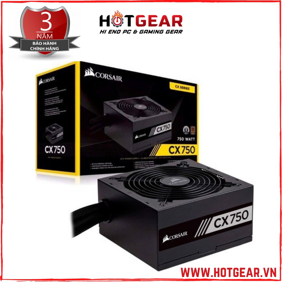 Nguồn Corsair CX750M - 80 Plus Bronze chính hãng BH 36th