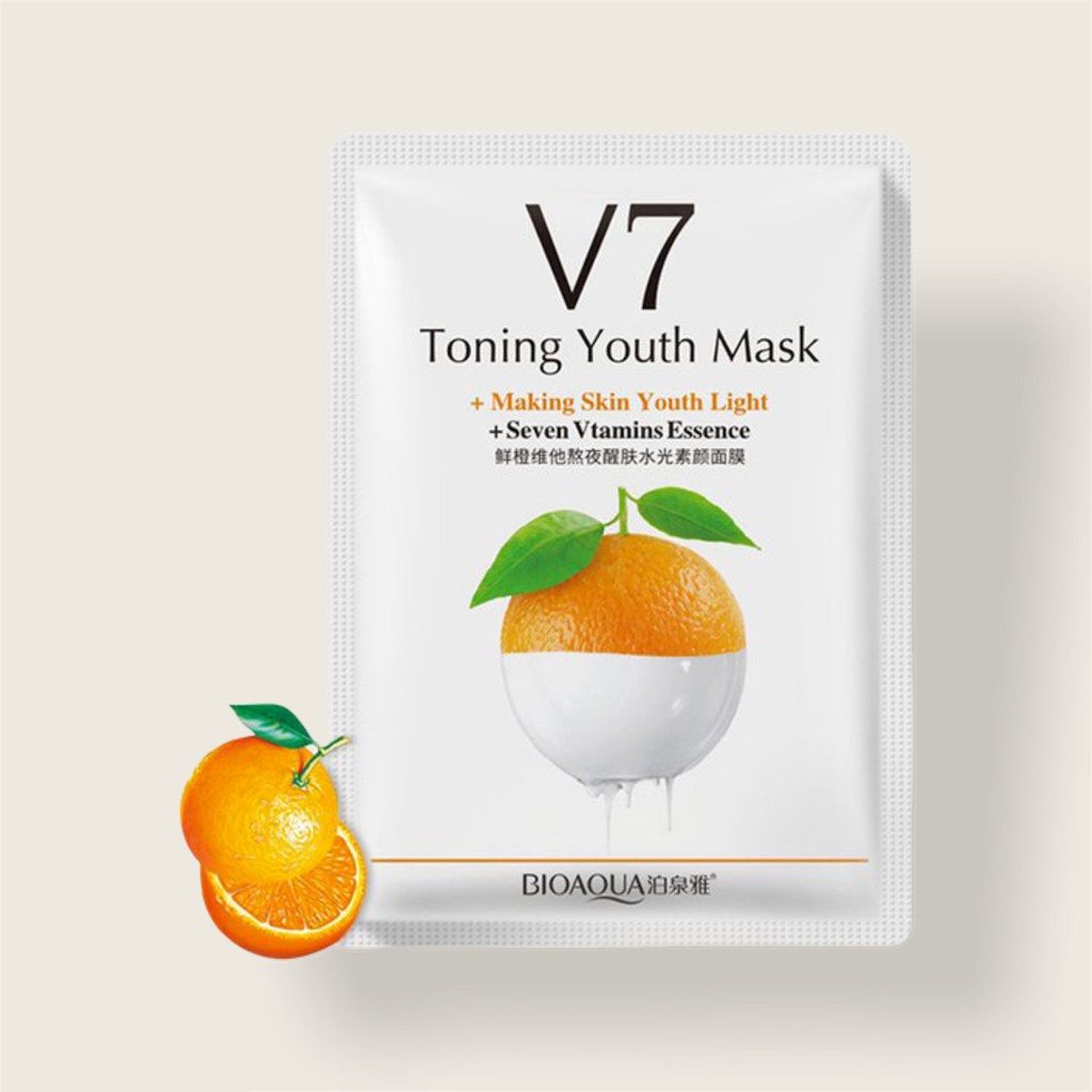 Mặt nạ V7 Toning Youth Mask nội địa Trung Bioaqua CS61
