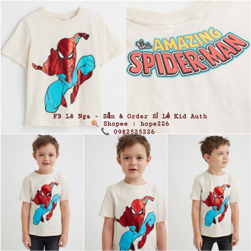 Áo thun MAR.VE.L HM US/JAPAN chính hãng sz 1.5-2y, 2-4y, 4-6y, 6-8y, 8-10y