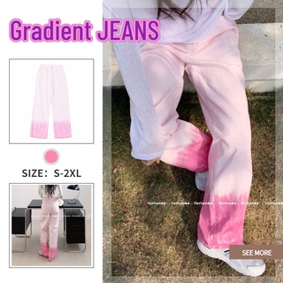 Quần jeans Nữ Lưng Cao Ống Rộng Phong Cách Hàn Quốc