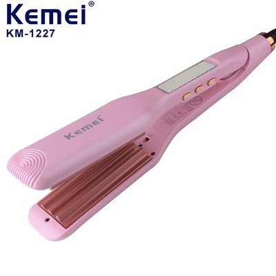 Máy Bấm Tóc Bảng Lớn, Sóng Lớn Có Chỉnh Nhiệt Cao Cấp Kemei 1227