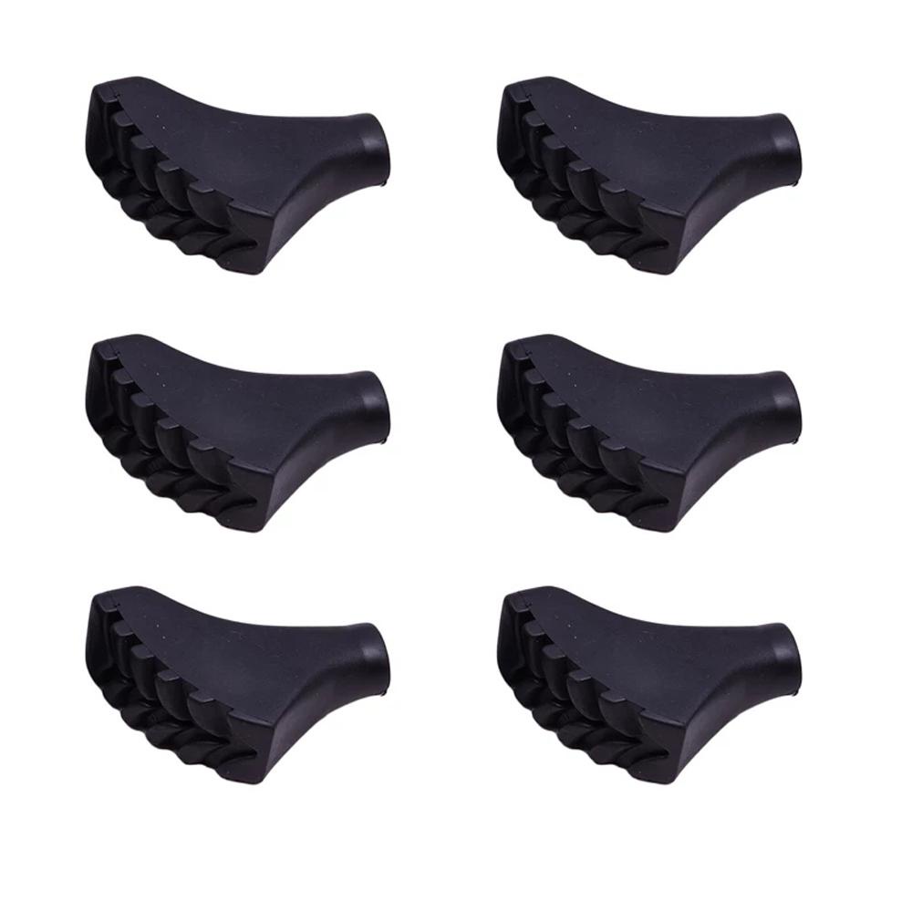 Nắp Cao Su Màu Đen Gắn Gậy Đi Bộ Đường Dài Leo Núi Tiện Dụng