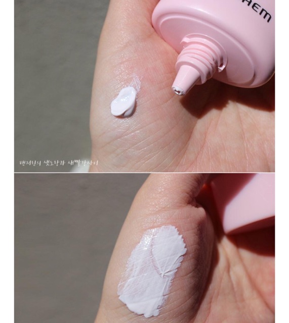 Kem chống nắng the saem eco earth powder pink sun cream | BigBuy360 - bigbuy360.vn