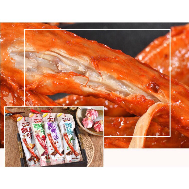 Cổ Vịt Cay-Cổ Vịt Dài Sốt Cay Hồ Nam 42g