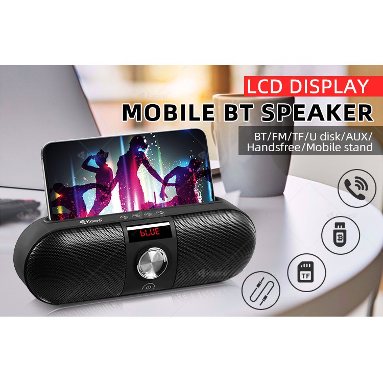 Loa bluetooth Kisonli KS-1985 Stereo hỗ trợ thẻ nhớ/USB/FM/AUX/Rãnh tay